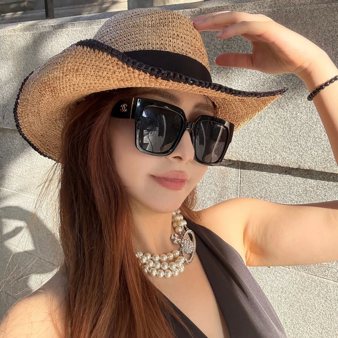 （119-219）Olymm高定版淑女名媛风百搭遮阳帽子