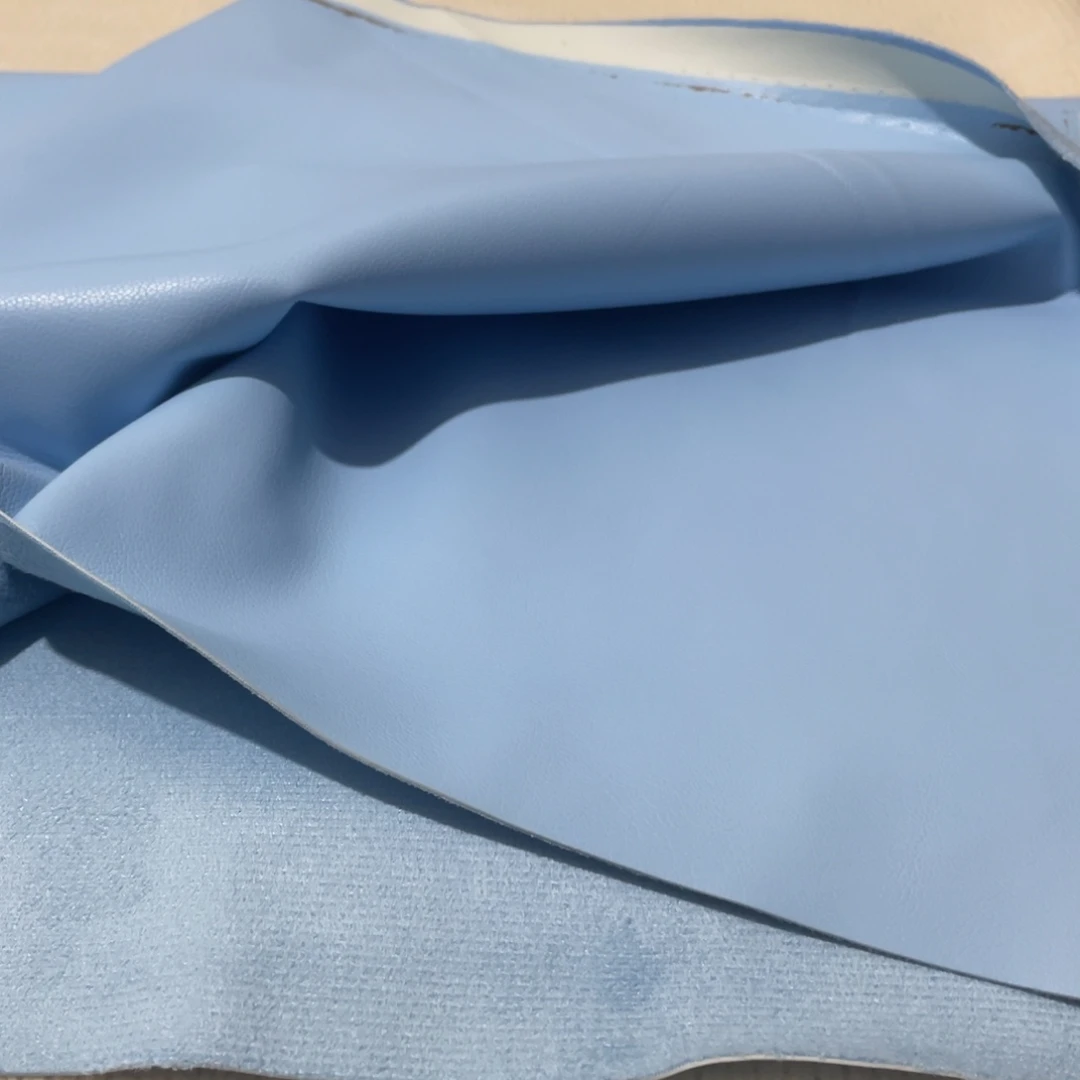 蓝色麂皮底1米。