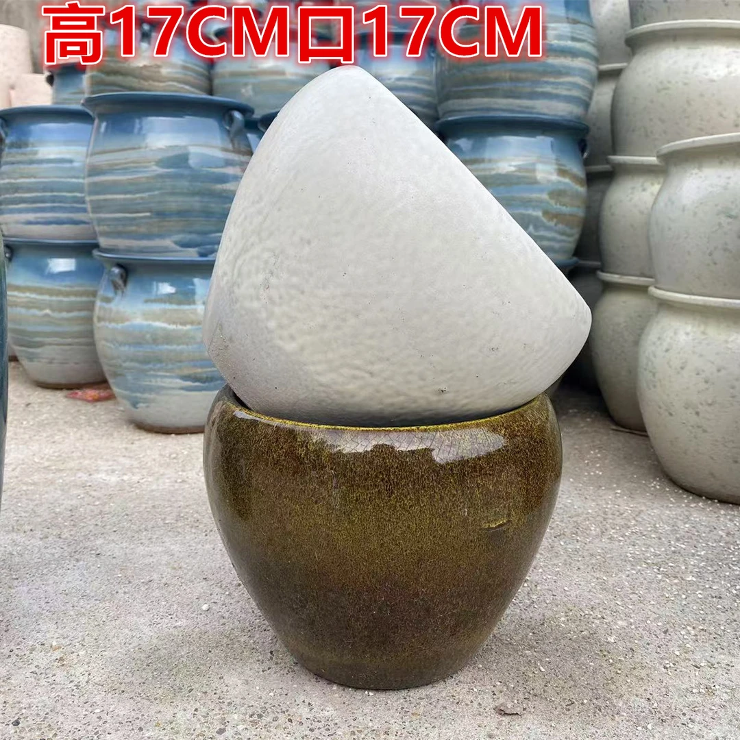 粗陶陶瓷法师老桩多肉绿植植物紫砂简约手工特价花盆直筒有孔