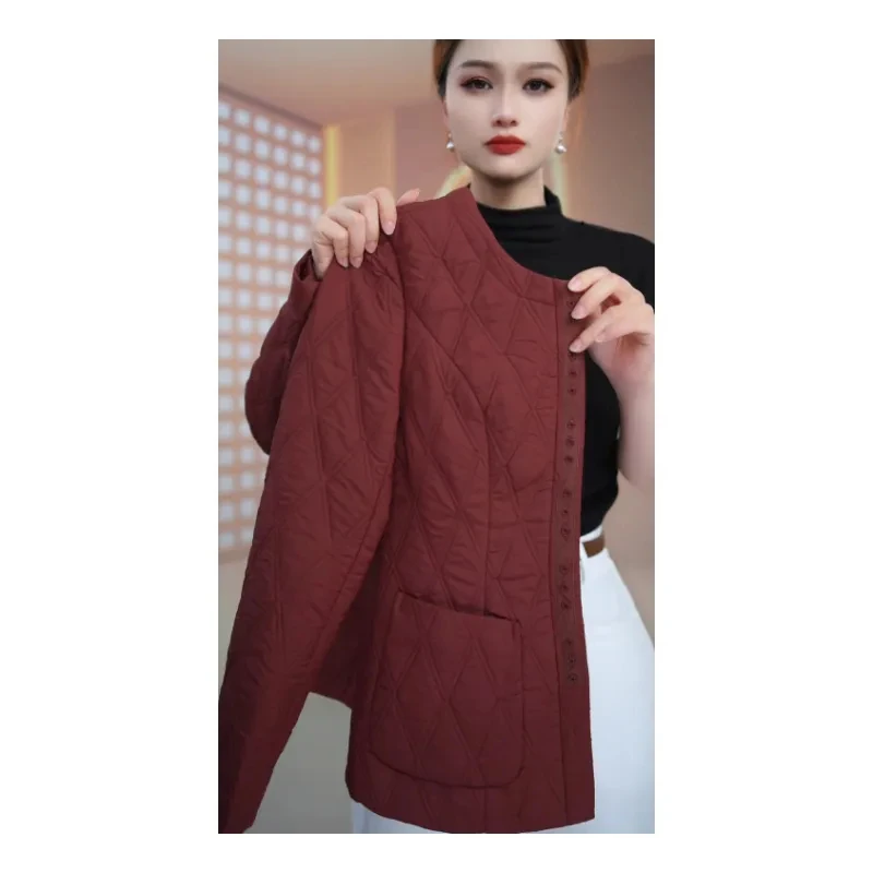 新款高端时尚气质小香风夹棉外套