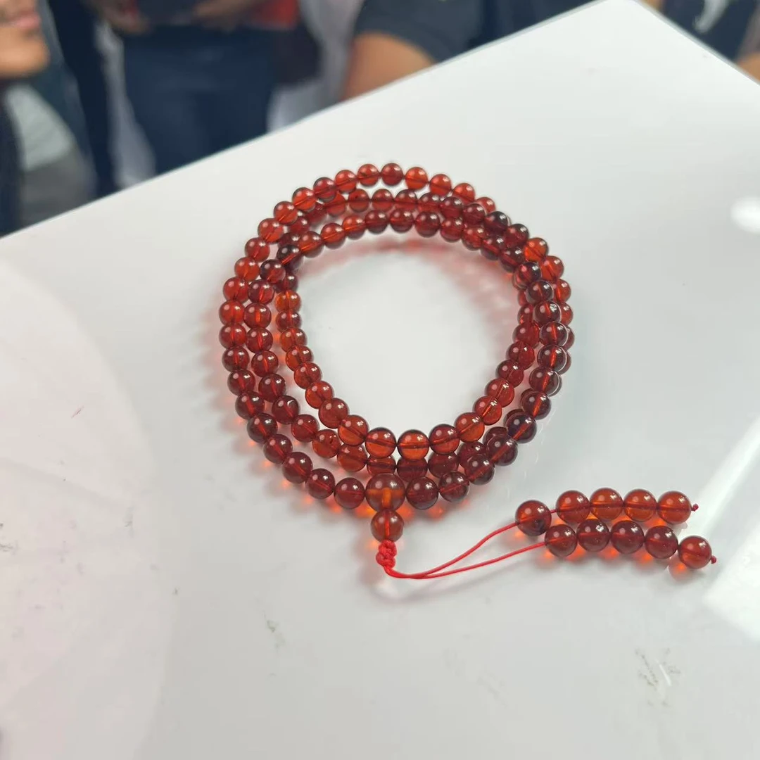 【小宝珠宝】13 T82366-血灵草项链-6mm