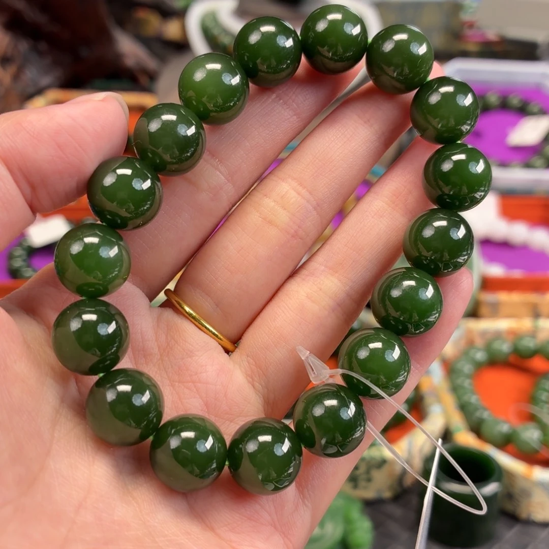 和田玉（碧玉）未镶嵌手串