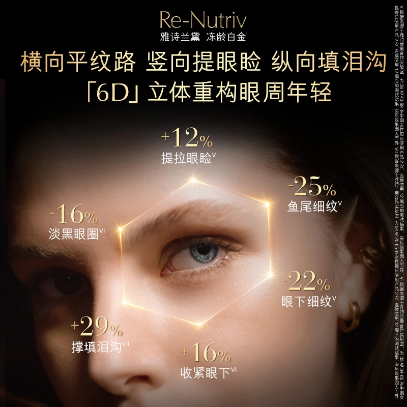 【官旗静】雅诗兰黛白金黑钻眼面护肤套装6D黑钻眼霜面霜美白