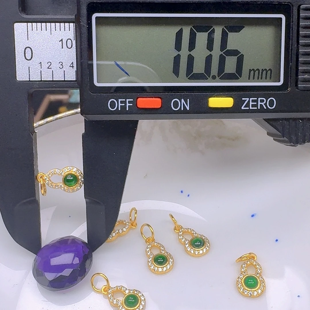 银S925镶嵌紫晶颈饰紫水晶925镶嵌179