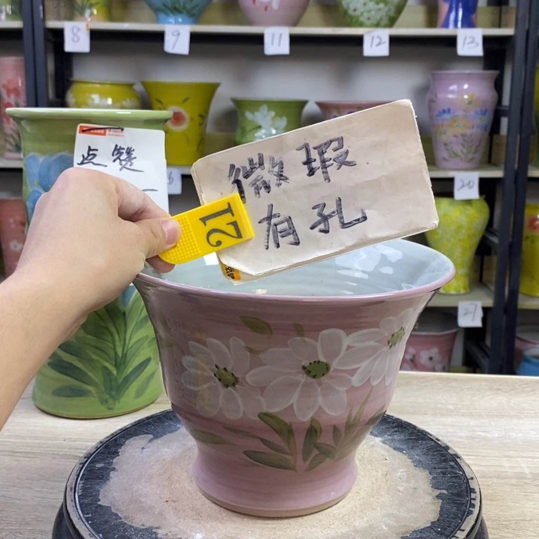 景德镇手工手绘陶瓷花盆