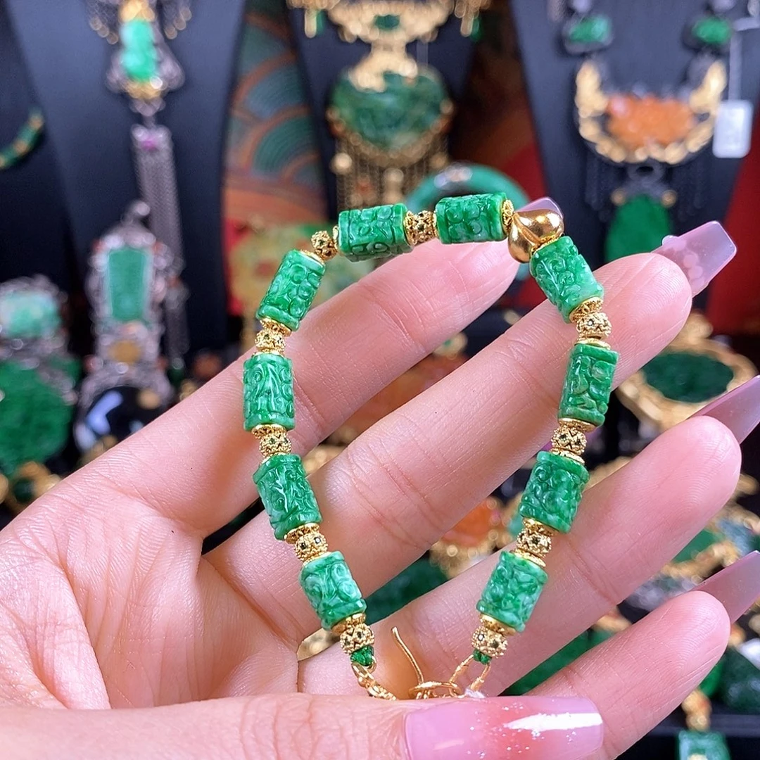 翡翠未镶嵌手链手链