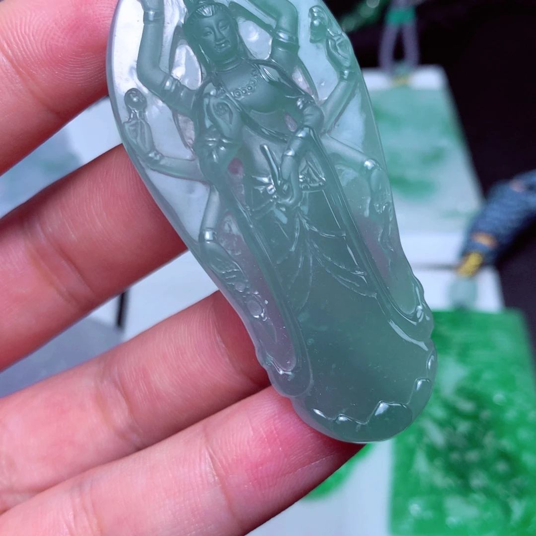 颈饰未镶嵌翡翠天然A货翡翠