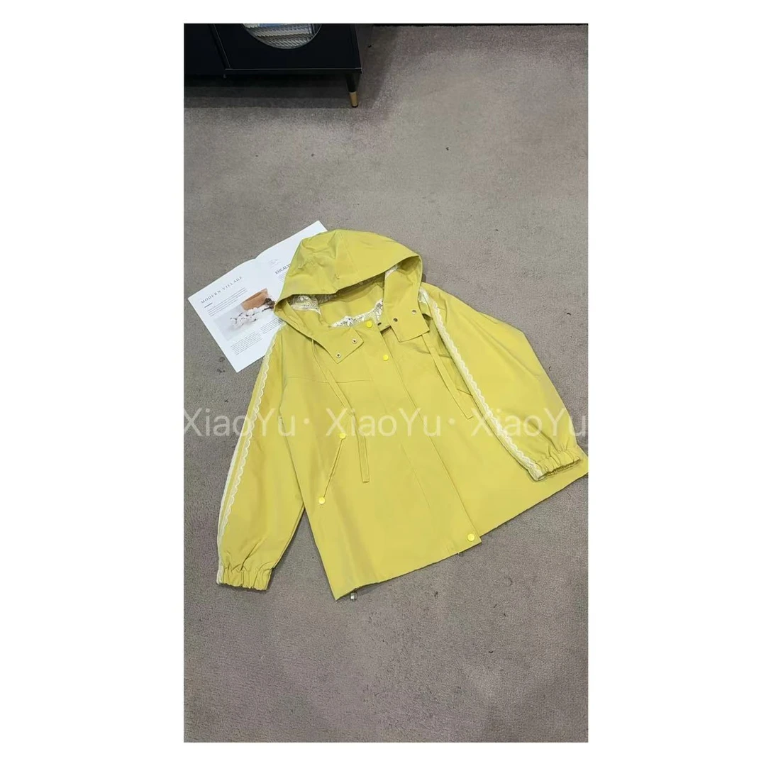 欧货【时尚蕾丝连帽外套】 XS 5751【No退换】瑕疵品