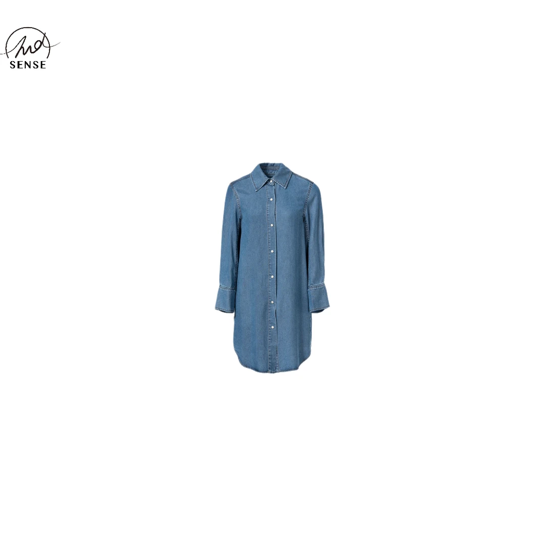 2NDSEN【听岛之声】率性洒脱经典时髦单排扣牛仔衬衫外套