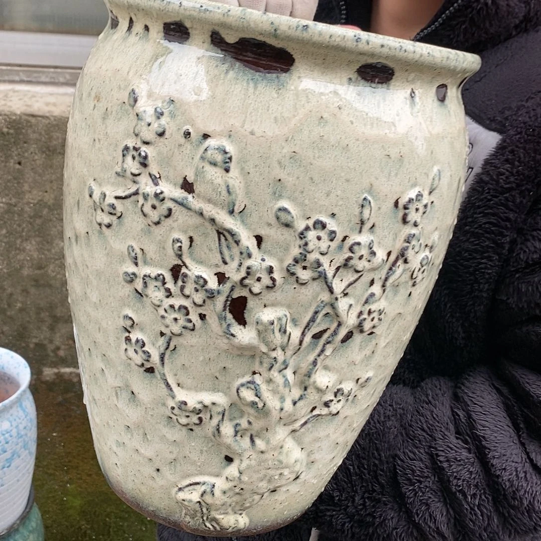 紫砂花盆正品口25高35