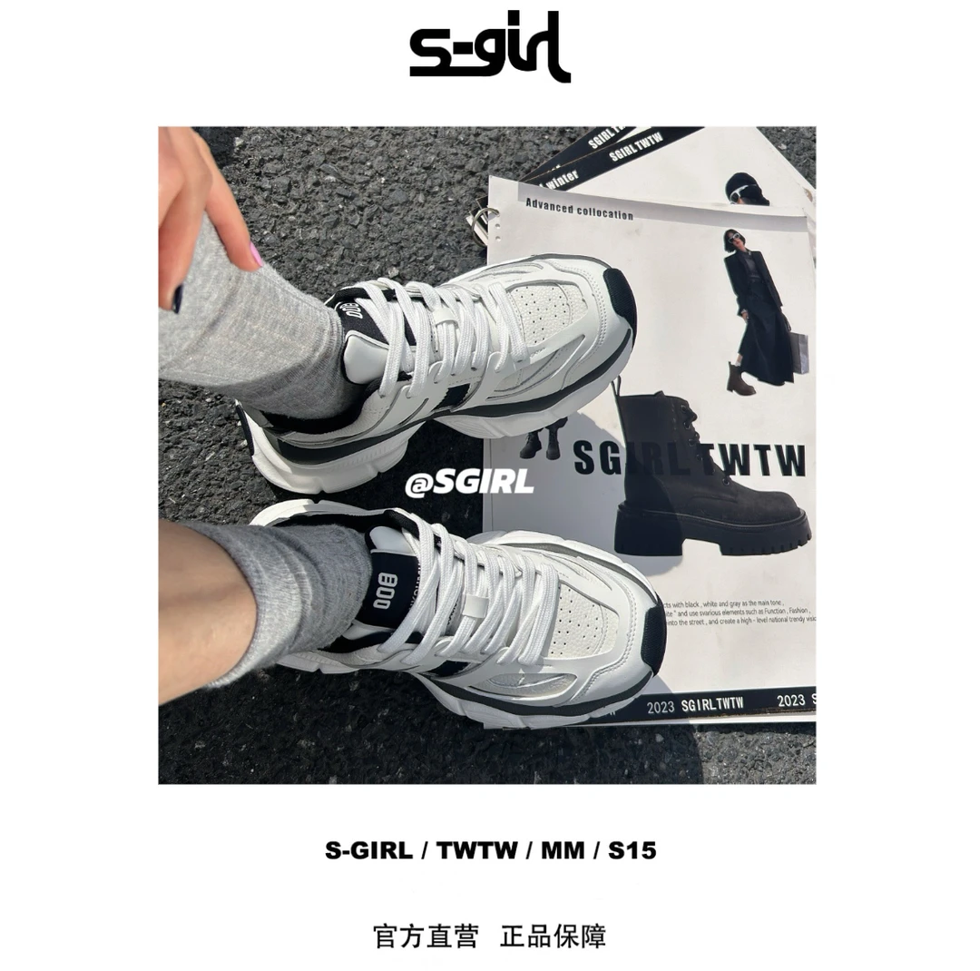 SGIRL TWTW【A770-15】厚底老爹鞋女新款百搭运动鞋时尚休闲鞋潮