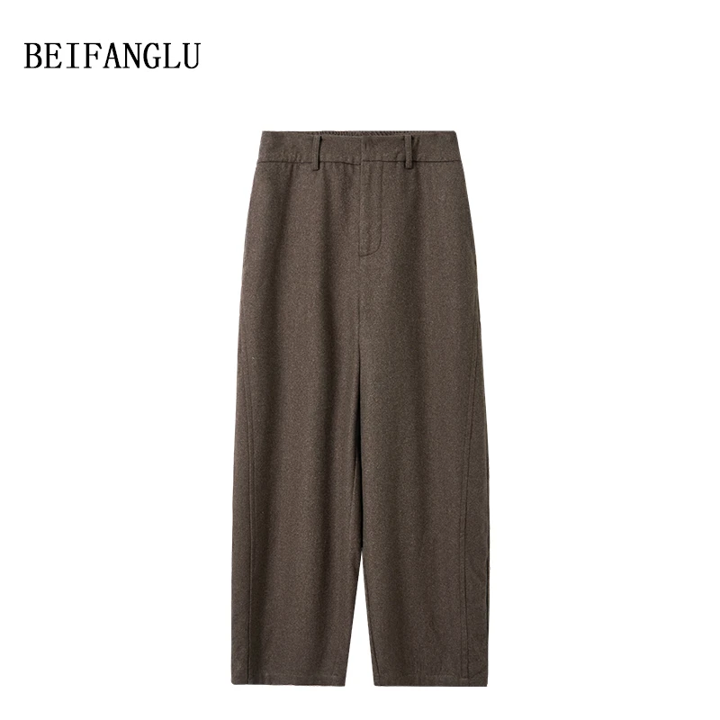 北方鹿 2025冬新品垂感休闲裤通勤百搭显瘦舒适好穿女士251392