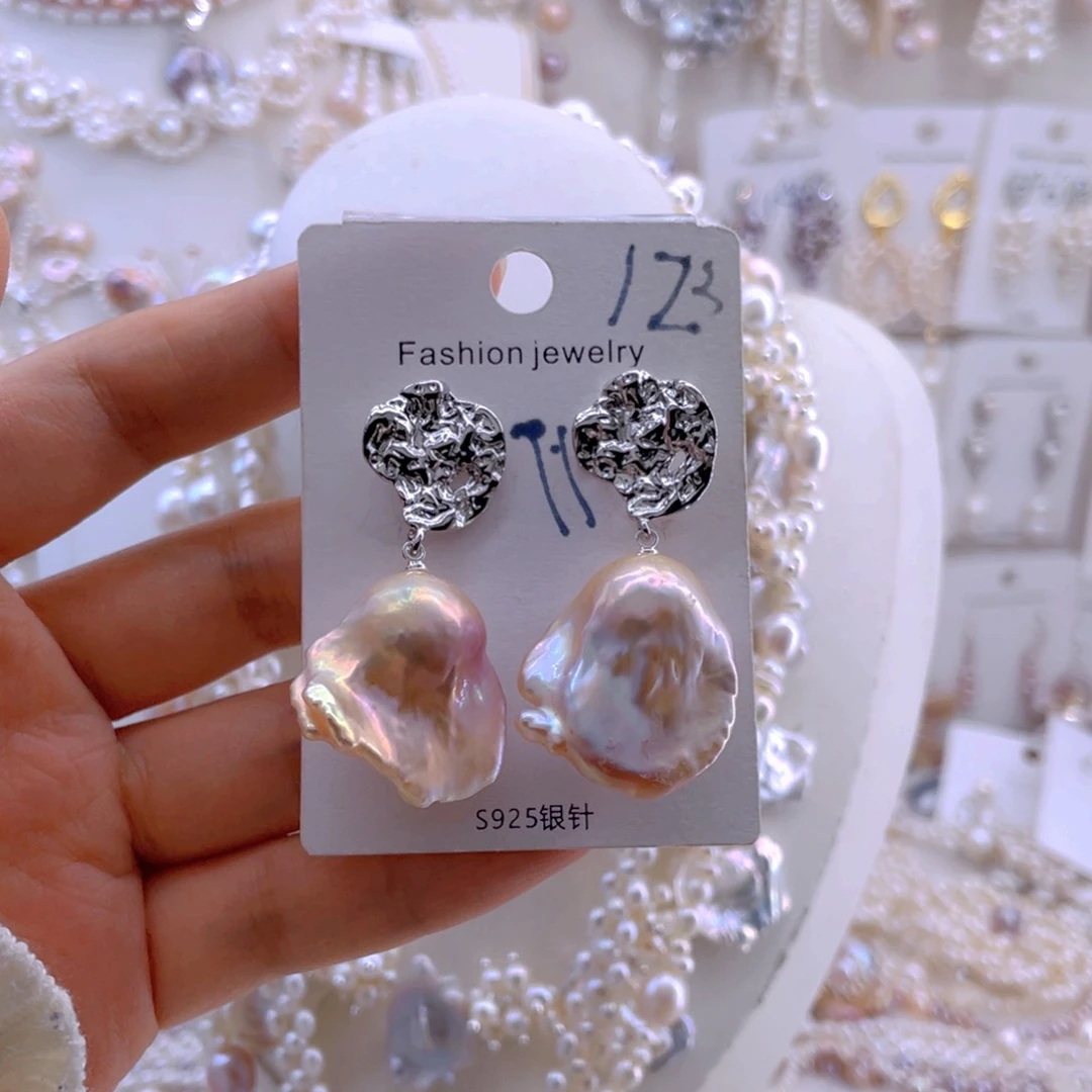 未镶嵌耳饰淡水珍珠