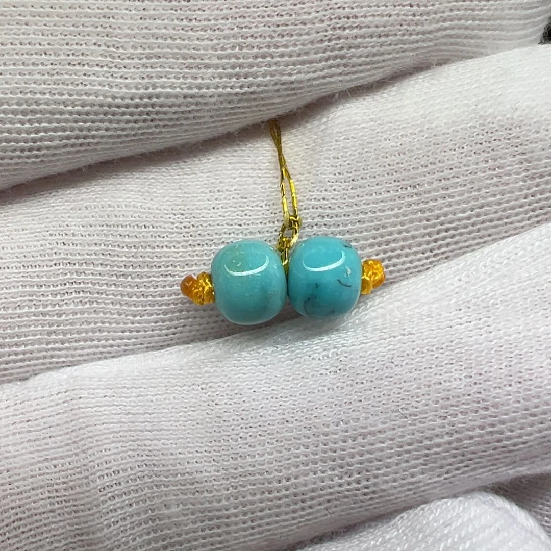 绿松石未镶嵌配饰直径6.2