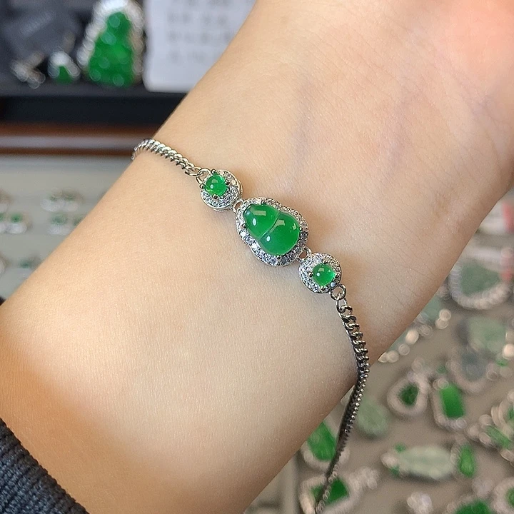 翡翠未镶嵌手链手链