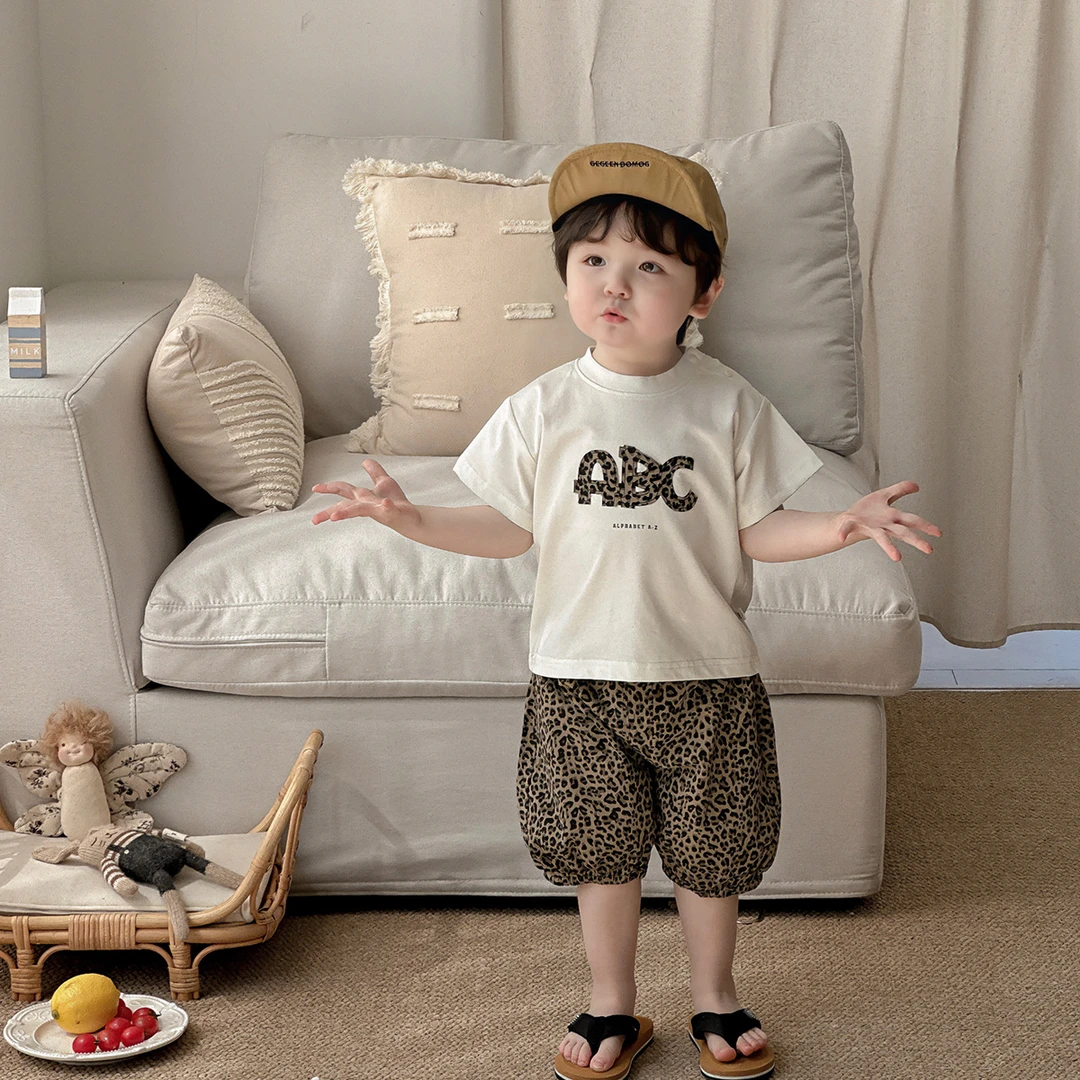 点兮夏款裤子两件套婴幼儿宝宝休闲外出衣服薄款男童连体衣夏季