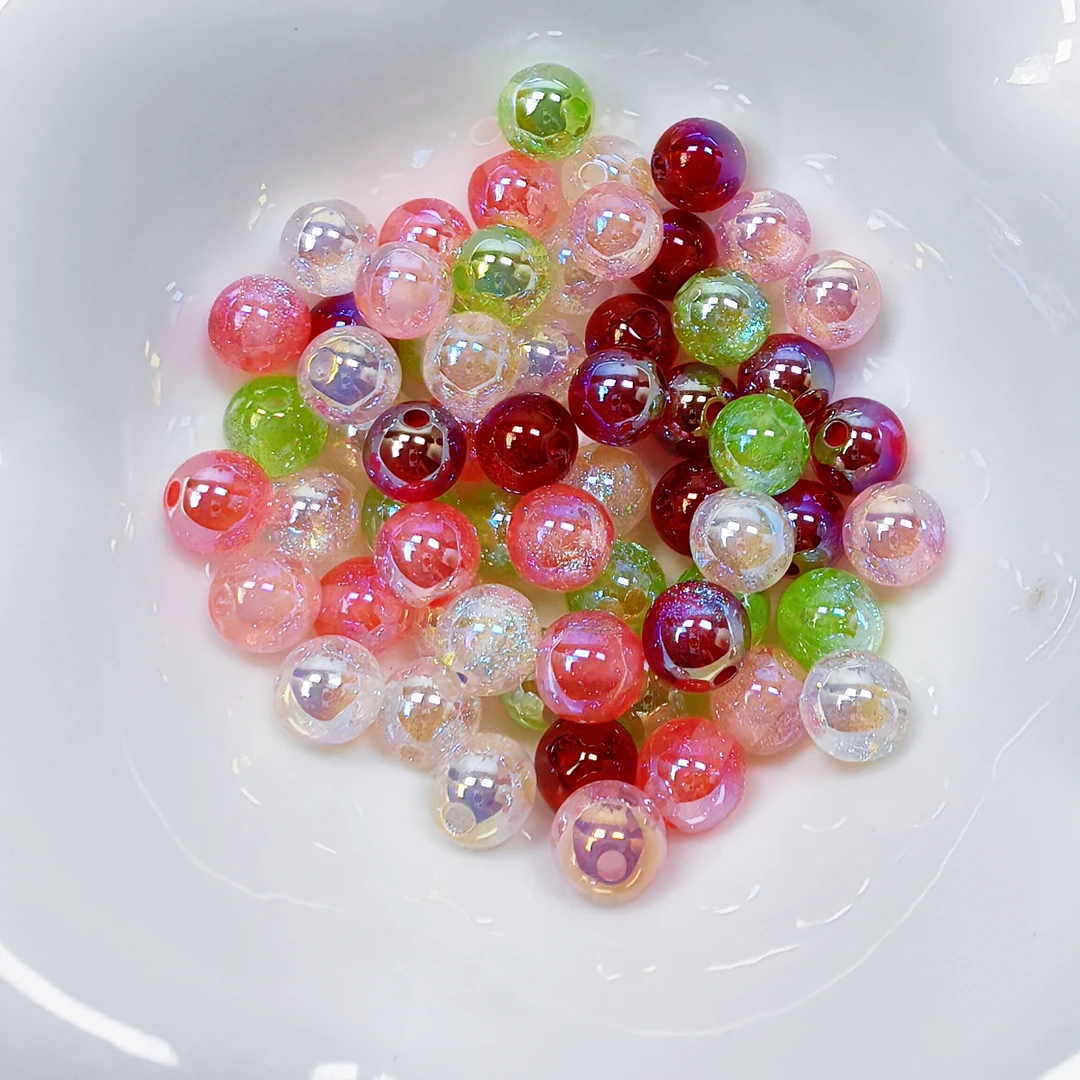 鼎奕树脂珠 星辰猫眼卡6 通孔