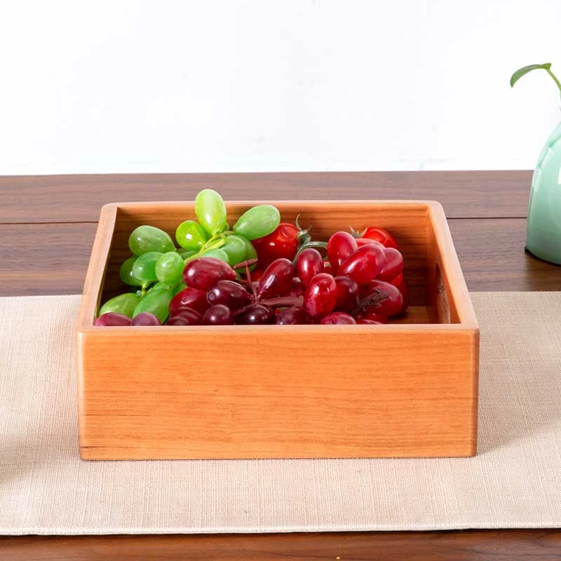 北美红樱桃四方盒21*23*8高桌面小托盘