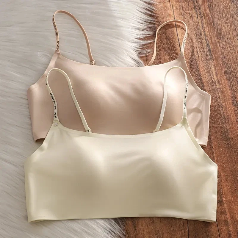 维多利亚薄款无痕抹胸内衣女士美背透气细肩带无钢圈小胸聚拢文胸