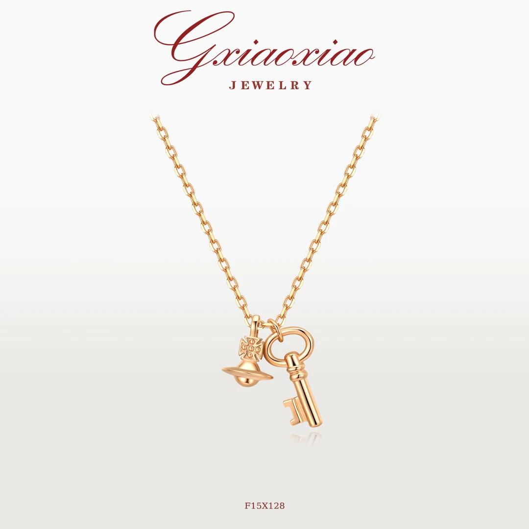 法式气质高级感个性飞船钥匙项链 F15X128 F15X129