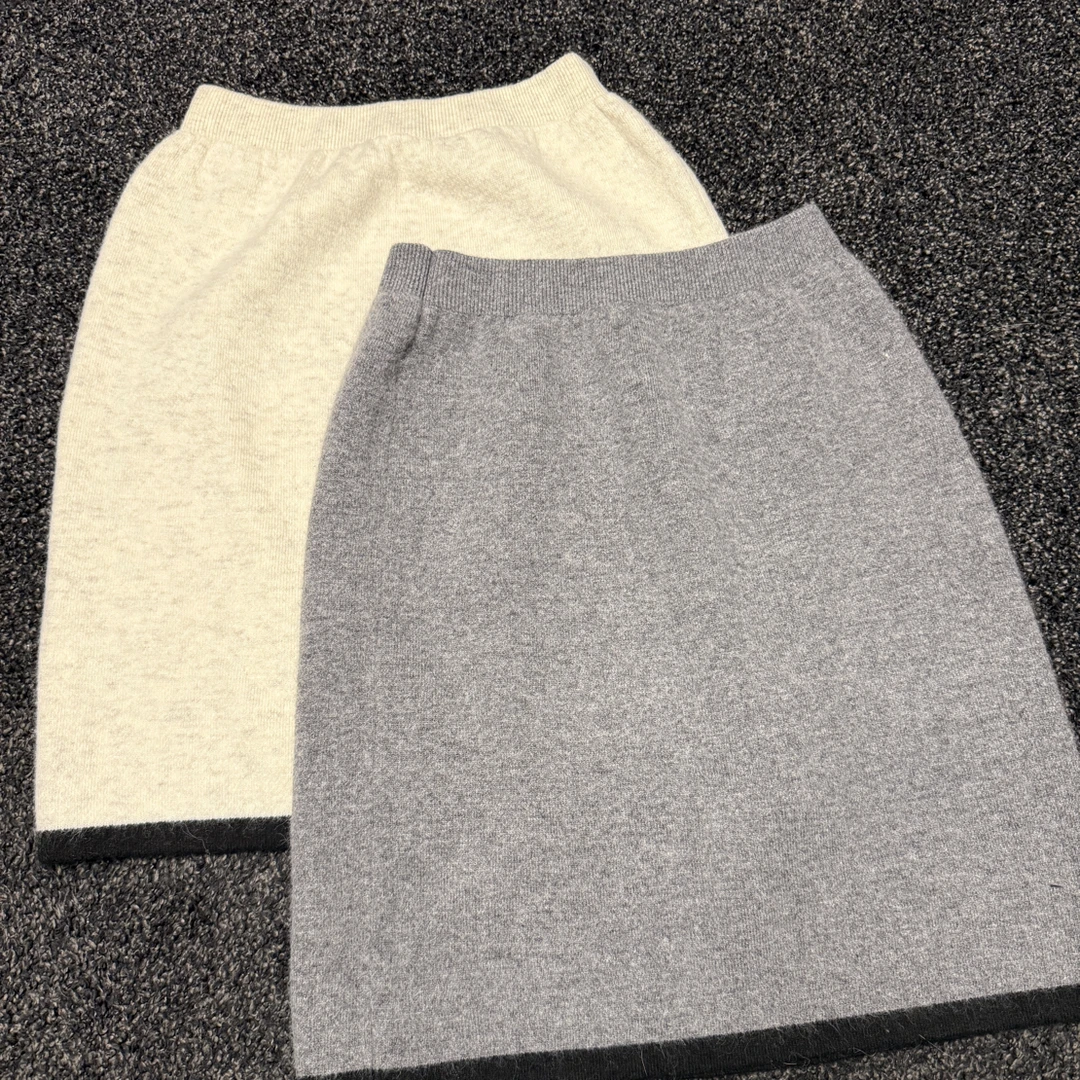 Ltgl 秋冬新款百搭浣熊绒半裙松紧腰针织半裙