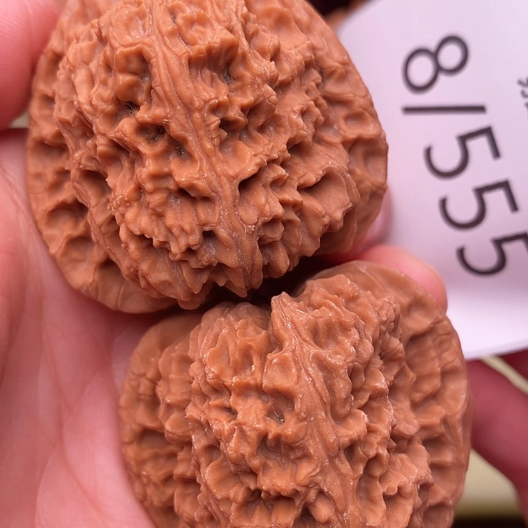 黑***地把件文玩核桃45三角疆