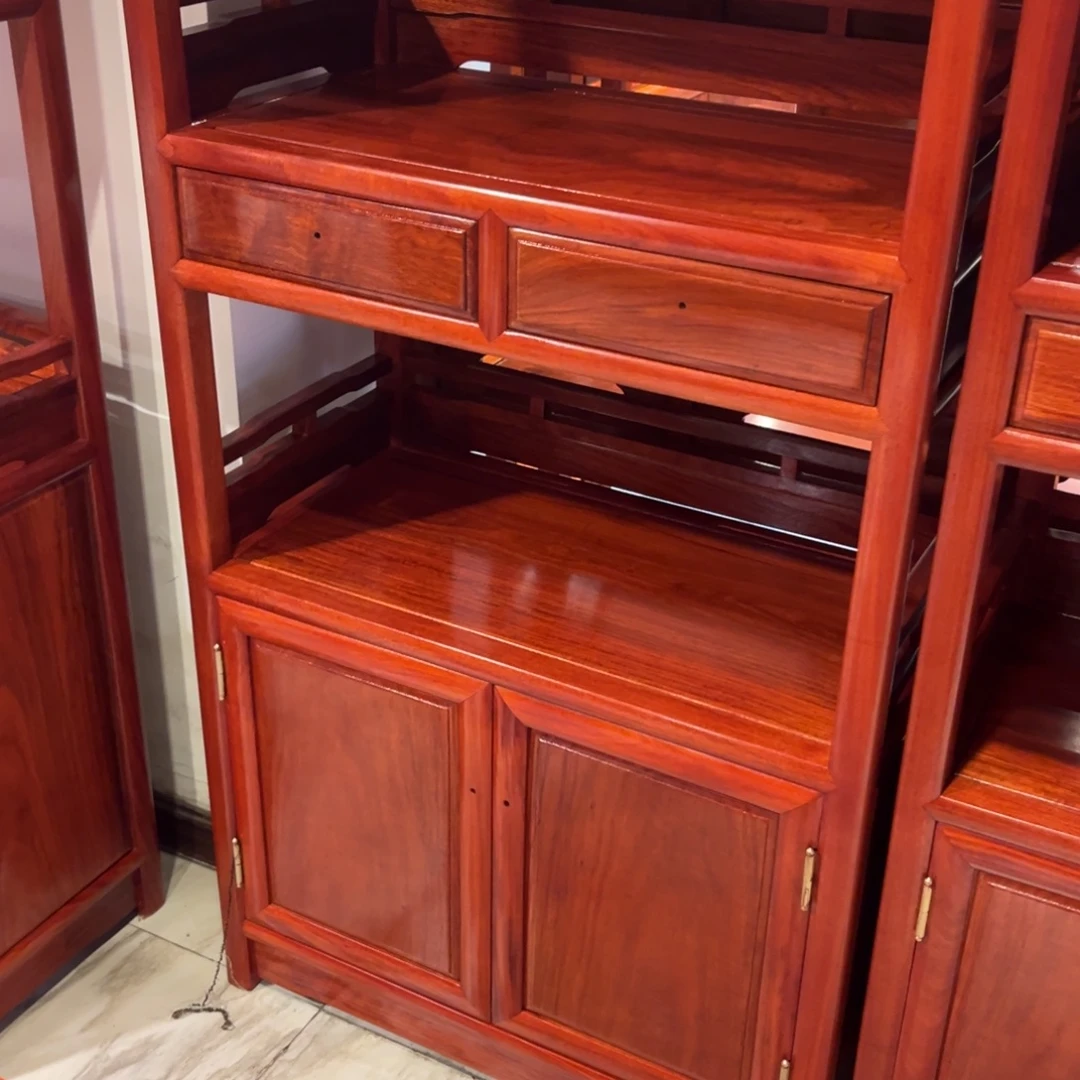 任***远花梨木类成套家具126层架