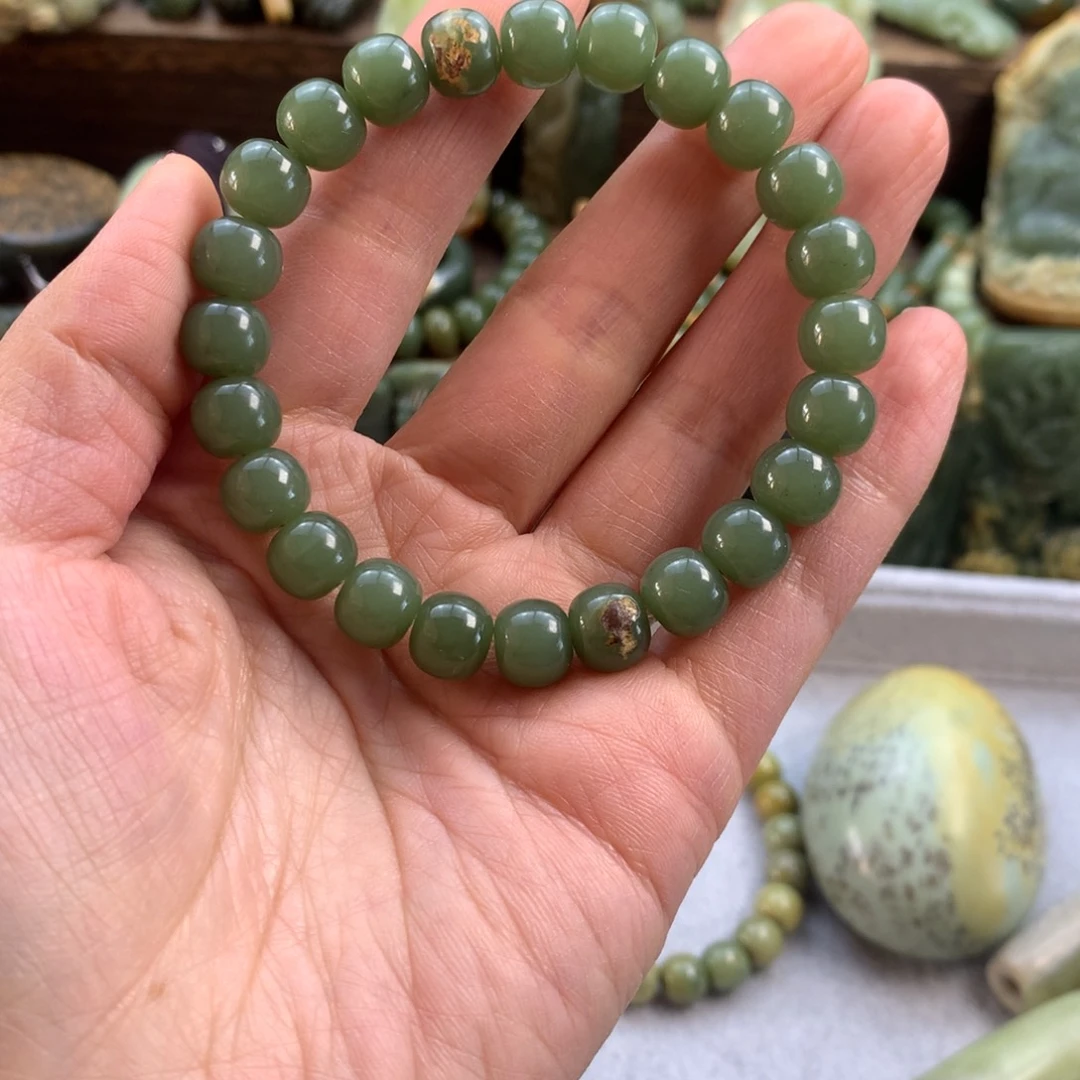 未镶嵌岫岩河磨玉（透闪石质玉）珠宝奇石