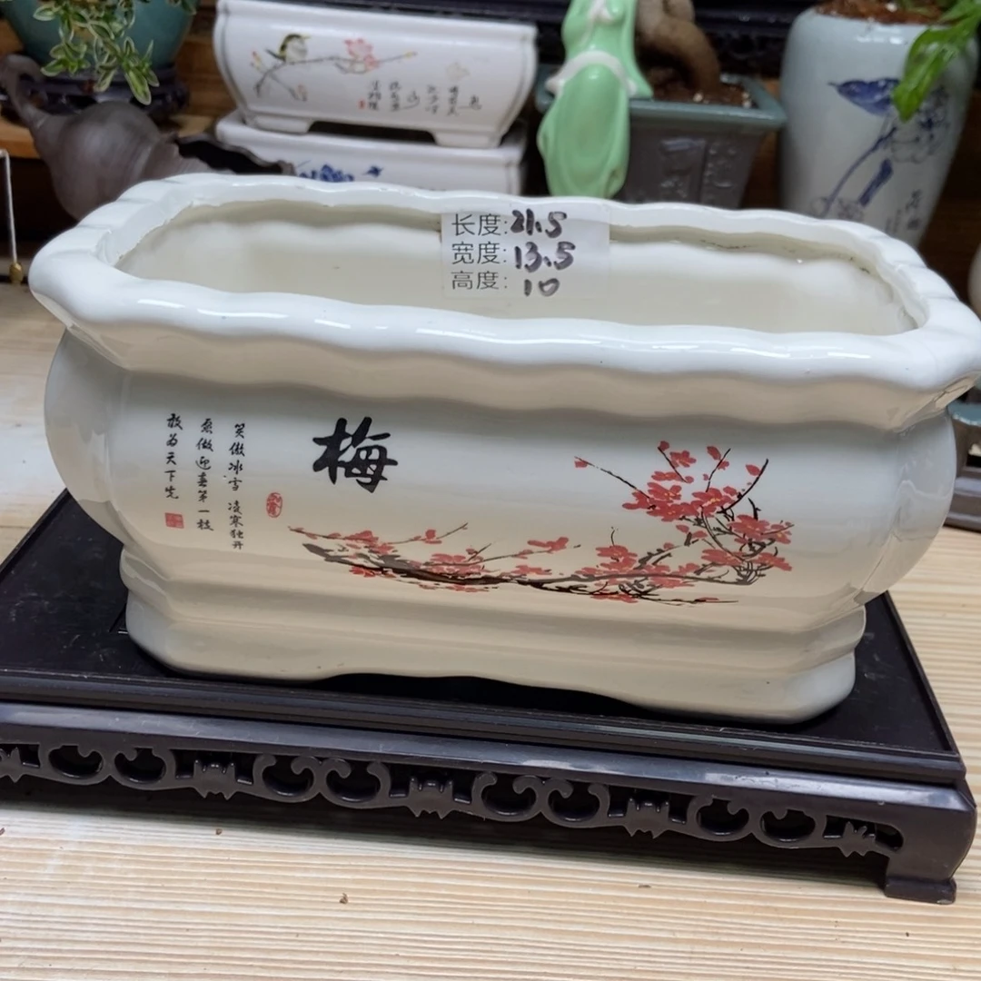 瓷片陶瓷花盆陶瓷艺术