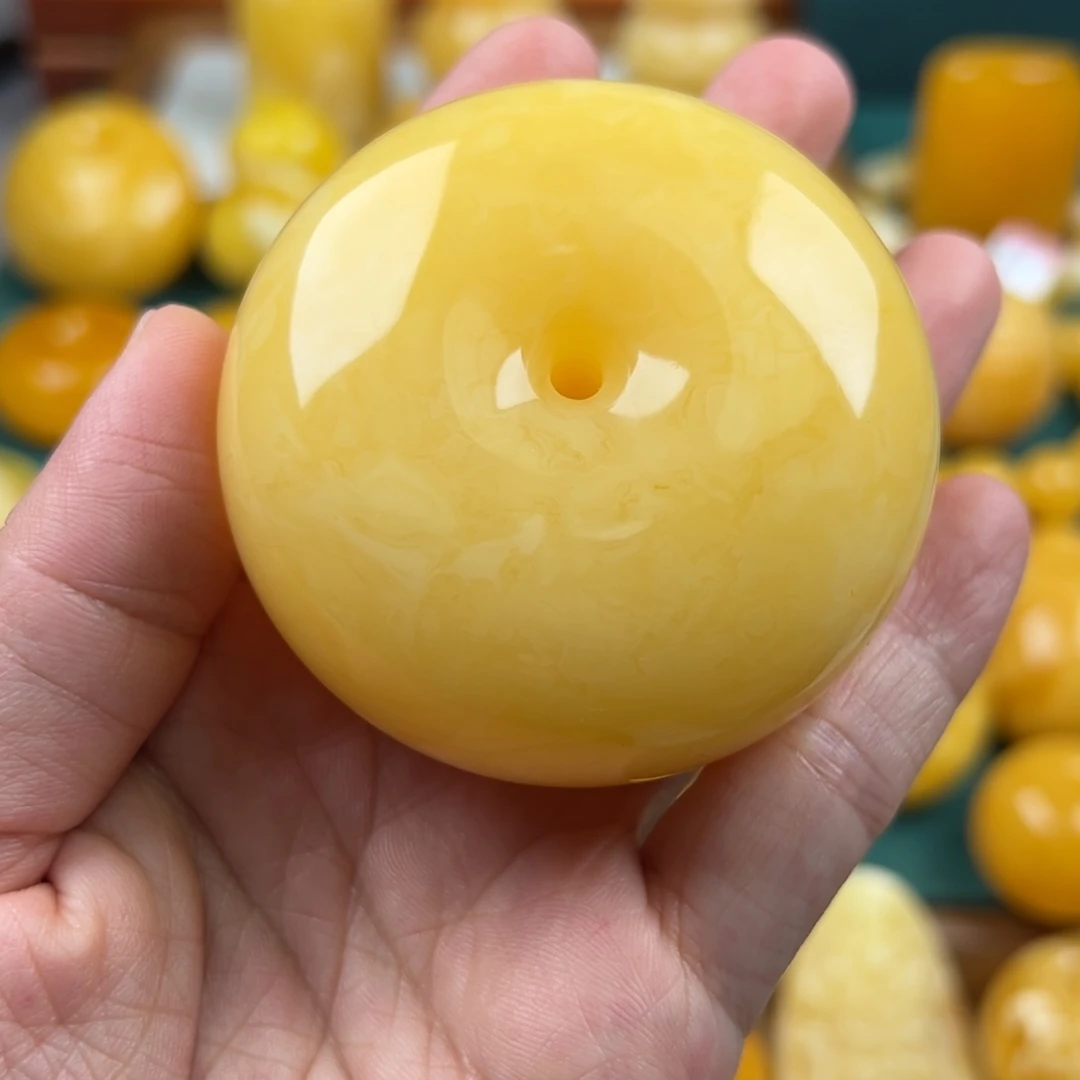 琥珀未镶嵌颈饰纯天然琥珀蜜蜡无优化