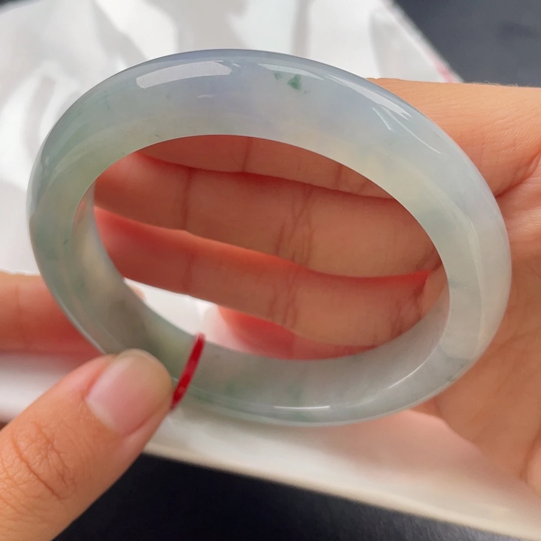 翡翠未镶嵌手镯58正圈