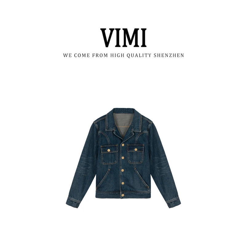 【牛仔派对】vimi立领牛仔外套上衣 2412CSZNS10851