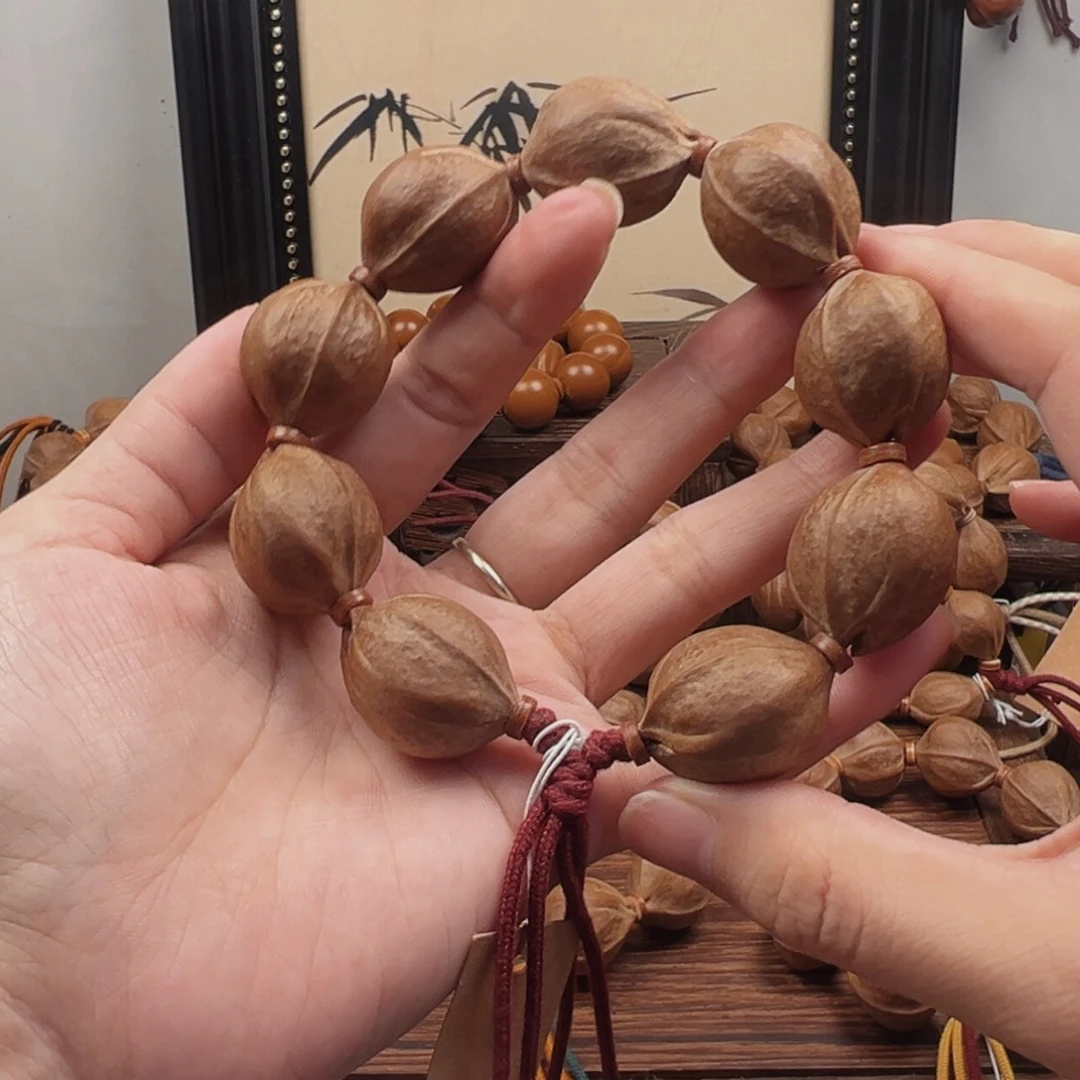 飛****橄榄核手串22.27梅林铁核