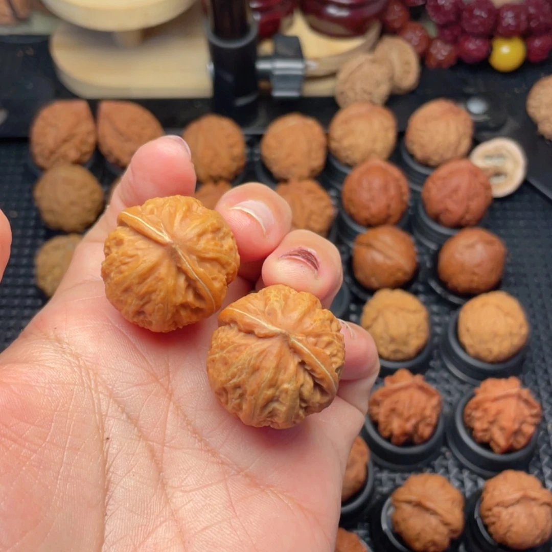 【闪购商品】把件文玩核桃西瓜元宝