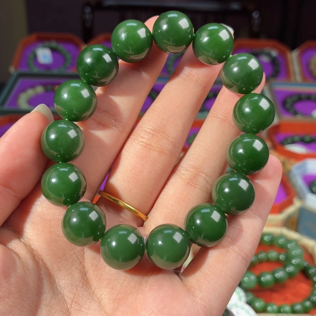 和田玉（碧玉）未镶嵌手链