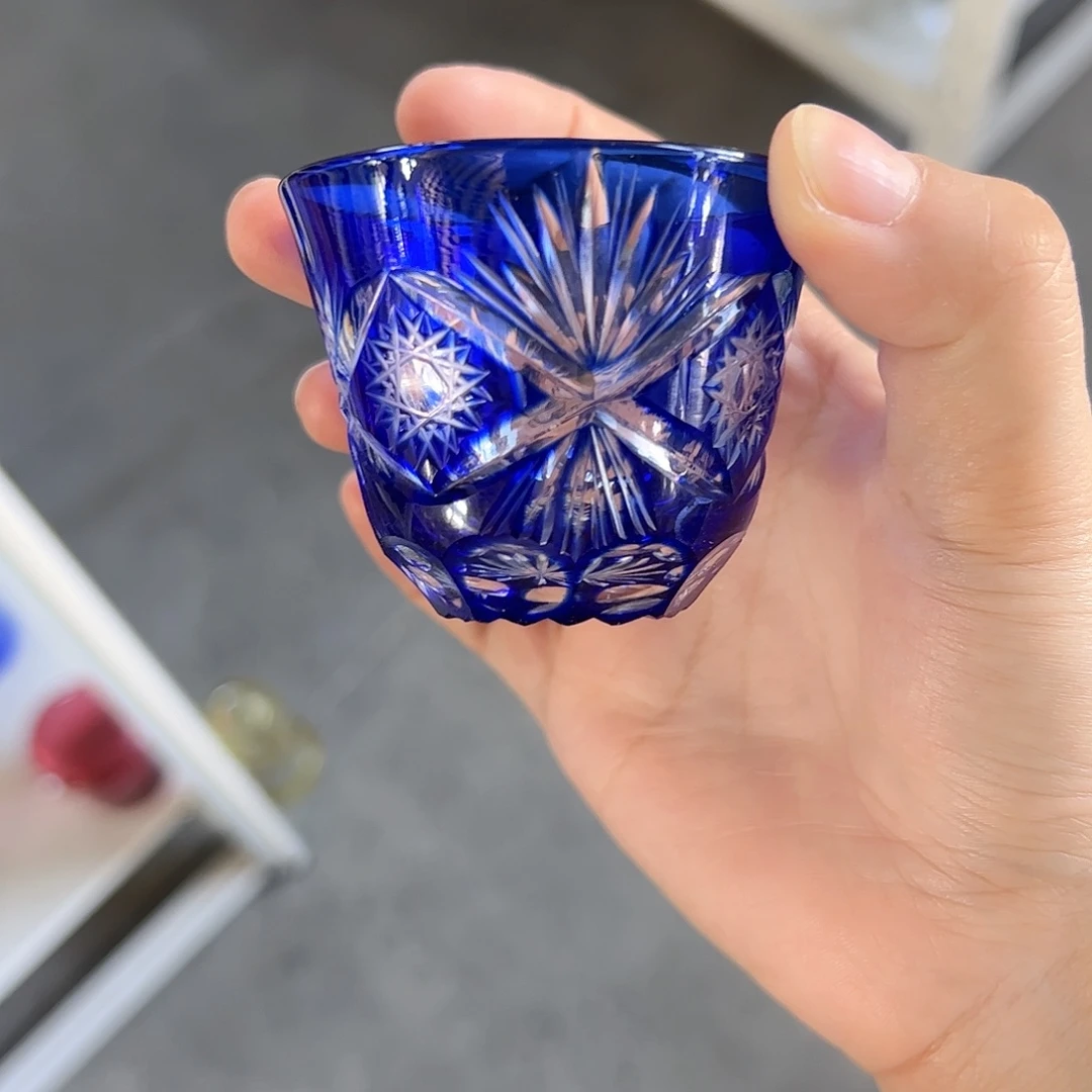 水晶玻璃高脚款微瑕一个