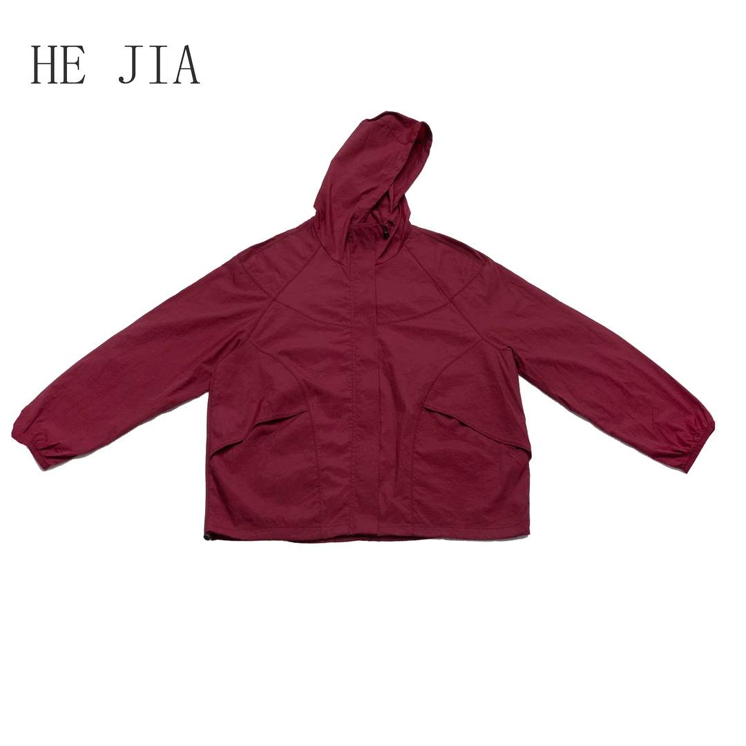 【和家2025夏季新款】户外原纱防晒连帽文艺休闲显瘦开衫外套