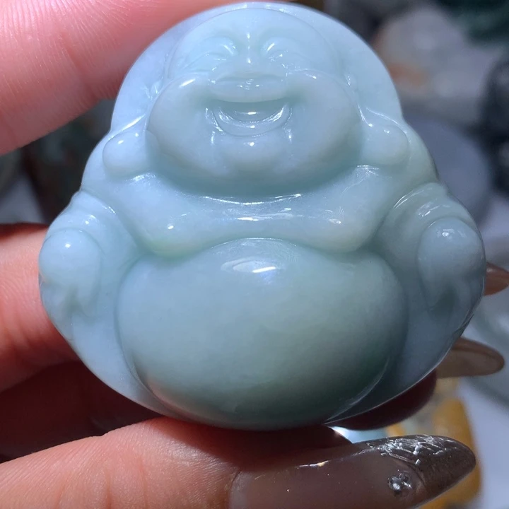 翡翠未镶嵌颈饰保真天然A货翡翠