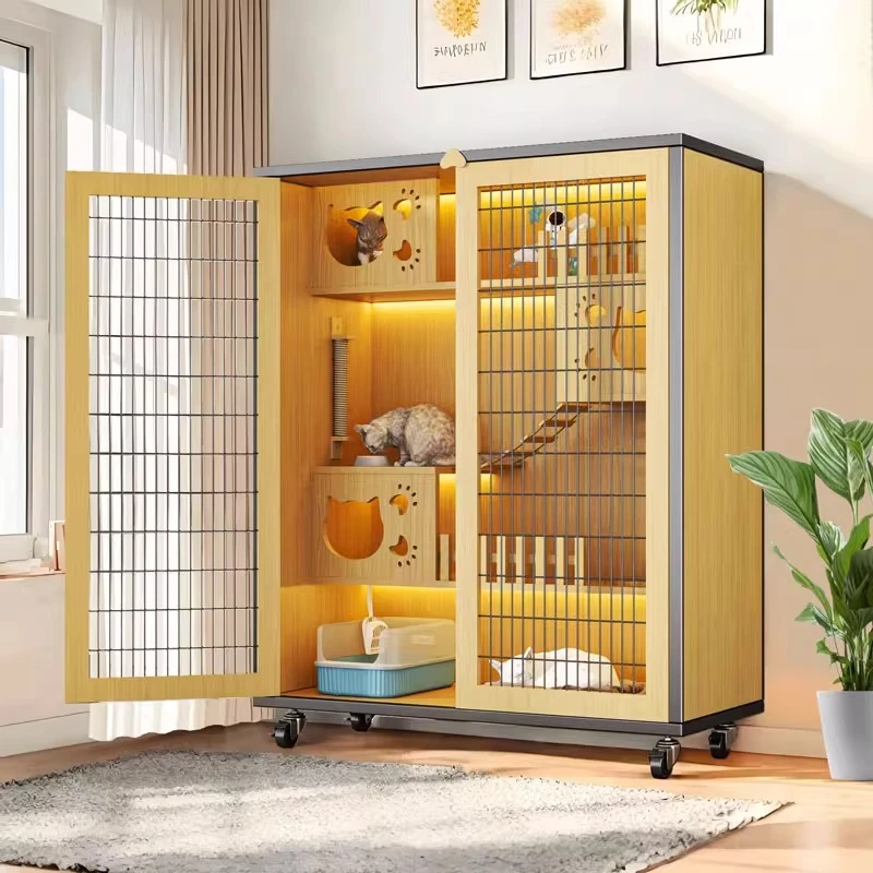 猫别墅超大自由空间豪华猫笼子猫厕一体猫柜阳台养猫神器猫屋猫窝