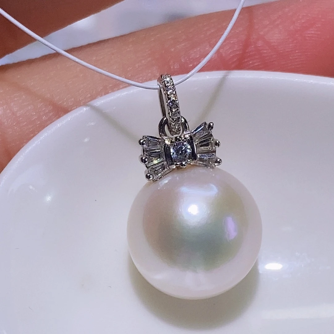 淡水珍珠颈饰银S925镶嵌