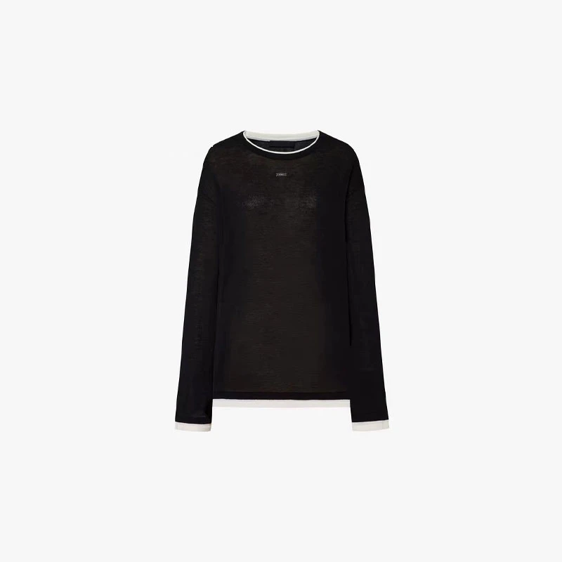 轻薄假两件针织衫T028