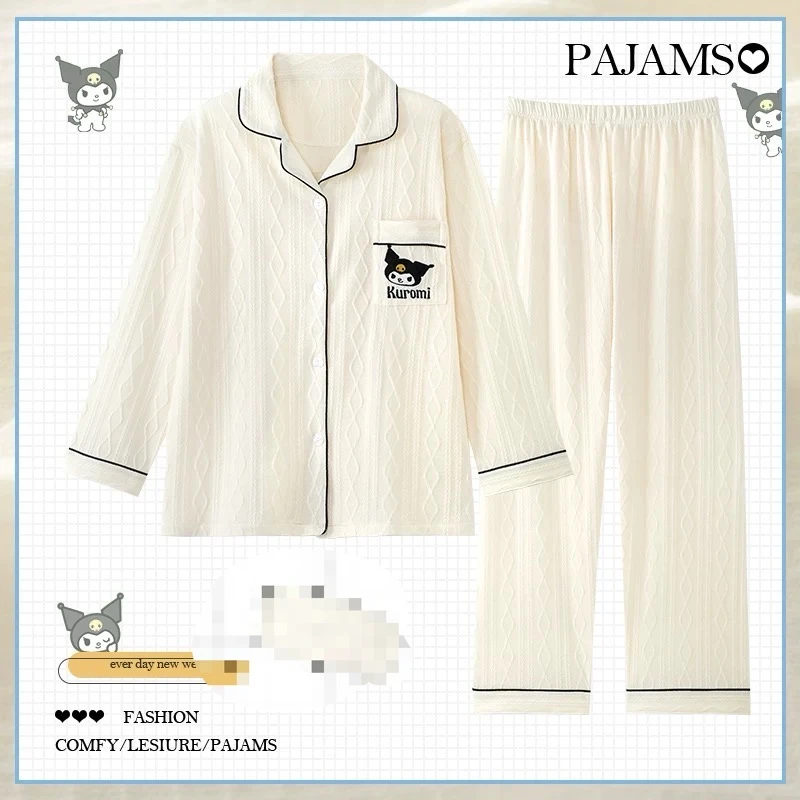 gz-   黑色小猫成人两件套家居服套装