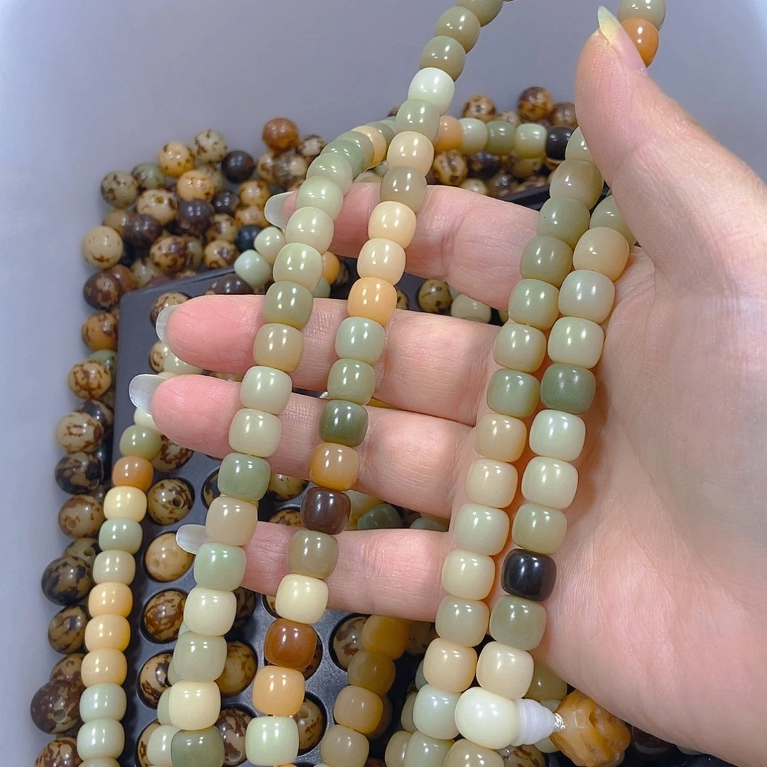 白玉菩提吊坠108颗成品手持