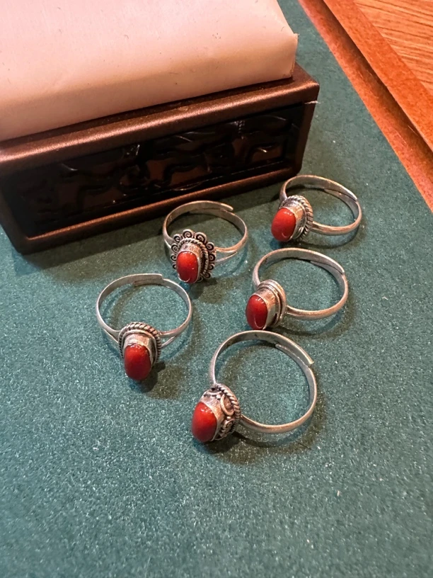 925银戒指 手工珊珊银饰戒指多款式41