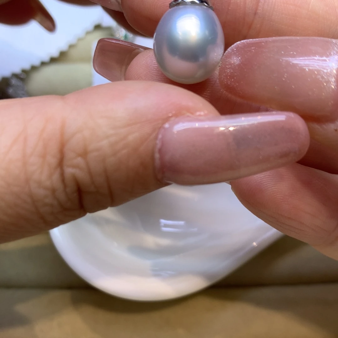 颈饰银S925镶嵌海水珍珠