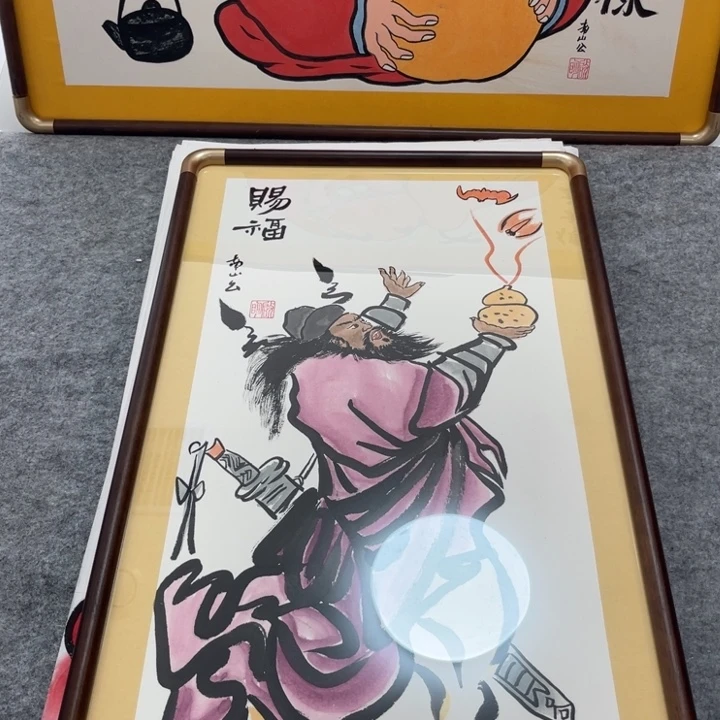 国画手绘禅意画一物一拍