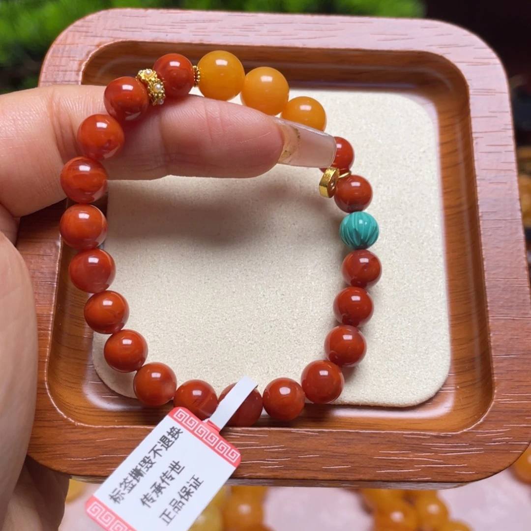 未镶嵌蜜蜡手链手串