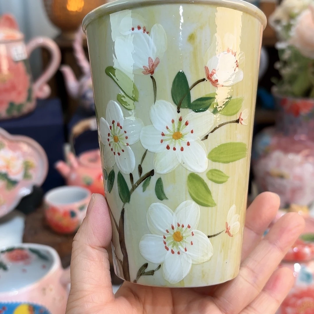 景德镇手绘高温釉下彩陶瓷茶具