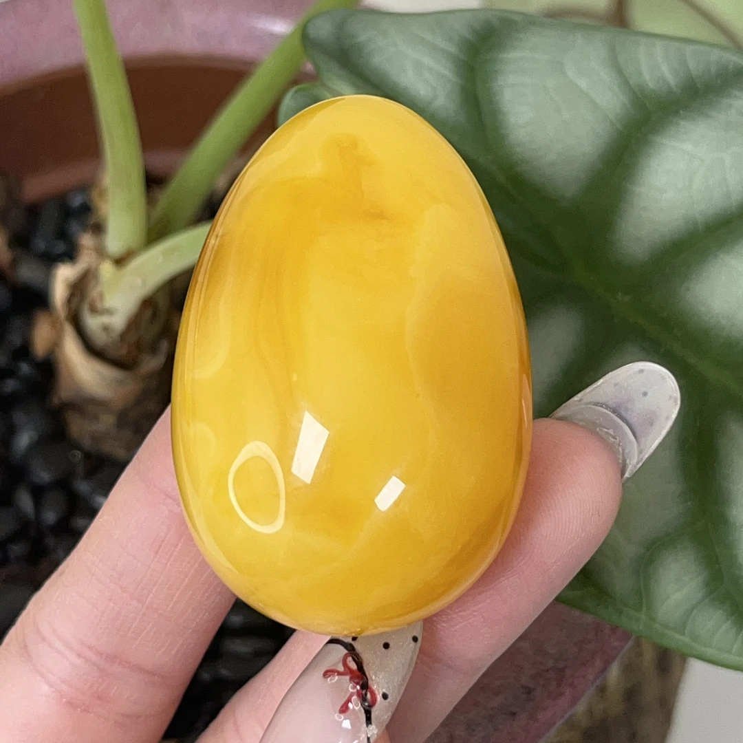 天然原矿无优化无烤色无补胶无煮蜜无辐照蜜蜡水滴吊坠（1214）