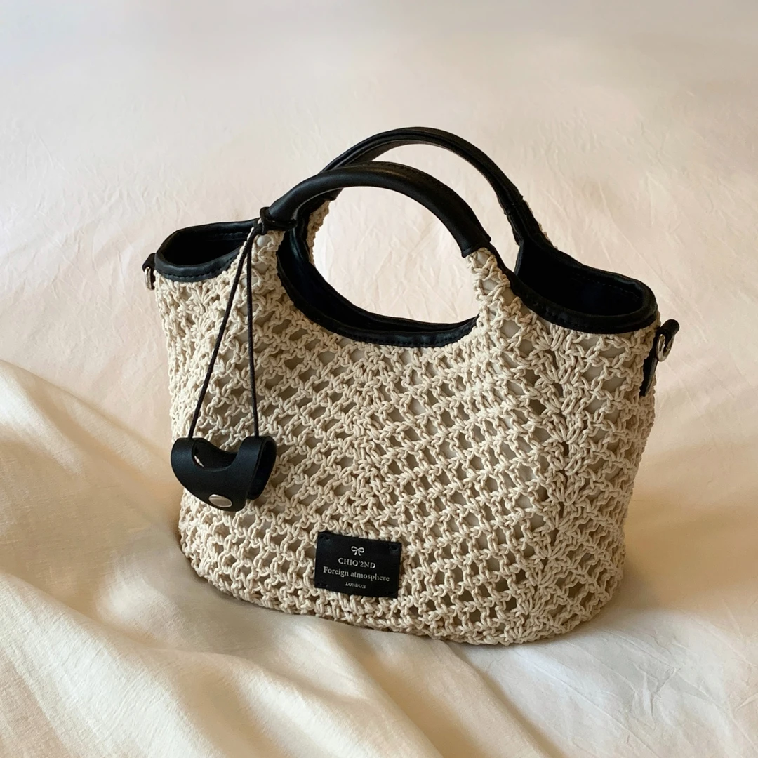 南风Chio2nd 托特包包女款夏季镂空编织包手提单肩斜挎